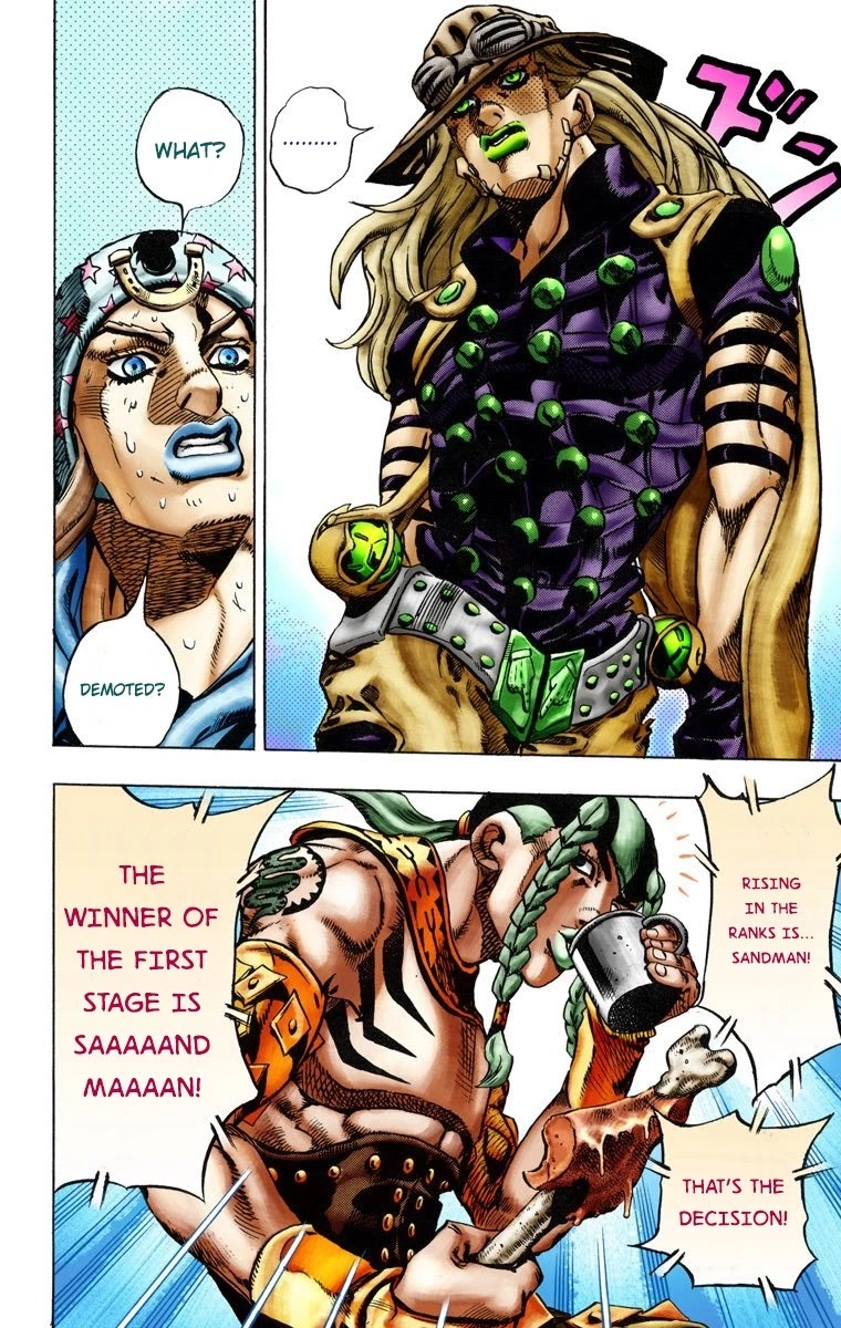 JoJo's Bizarre Adventure Part 7 - Steel Ball Run (Official Colored) Chapter 12 page 13 - Chapter 12: First Stage Disqualified From Victory