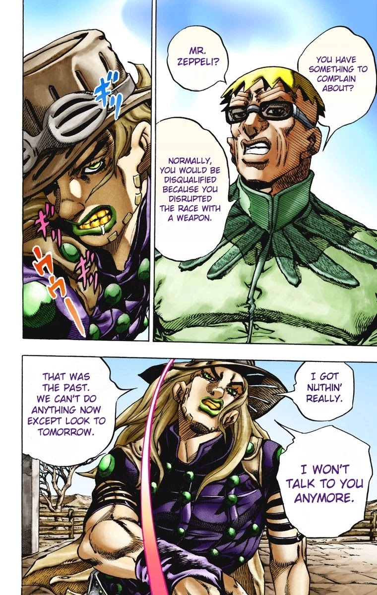 JoJo's Bizarre Adventure Part 7 - Steel Ball Run (Official Colored) Chapter 12 page 19 - Chapter 12: First Stage Disqualified From Victory