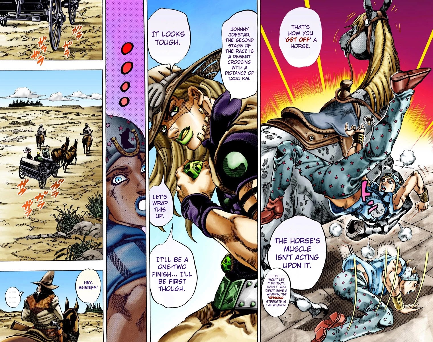 JoJo's Bizarre Adventure Part 7 - Steel Ball Run (Official Colored) Chapter 12 page 27 - Chapter 12: First Stage Disqualified From Victory