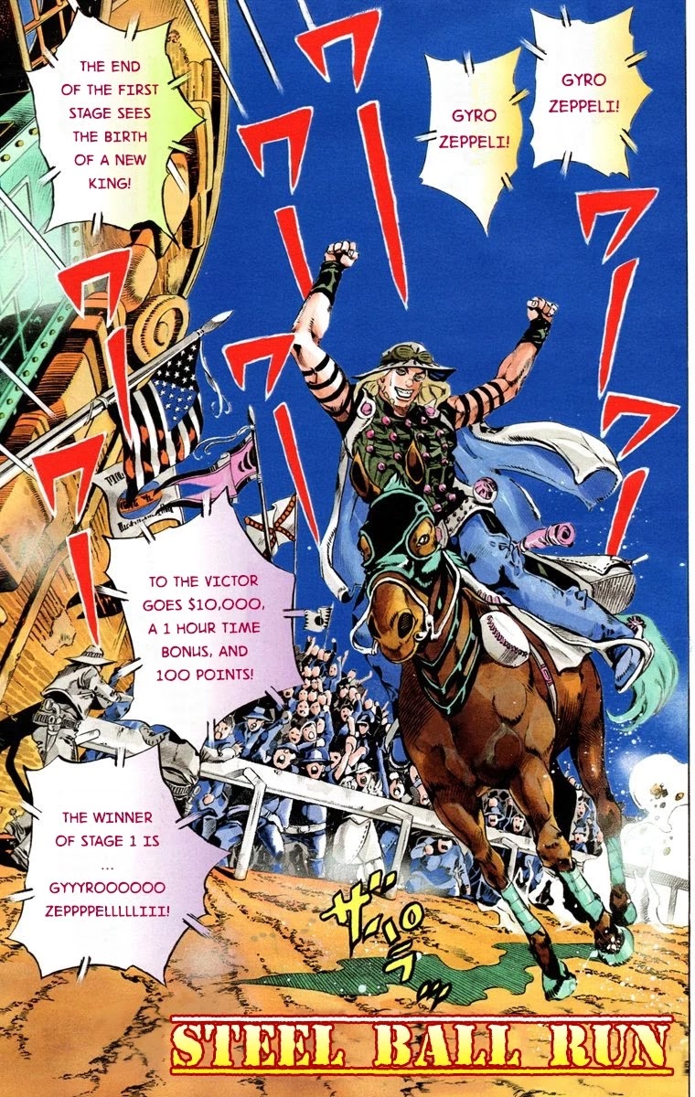 JoJo's Bizarre Adventure Part 7 - Steel Ball Run (Official Colored) Chapter 12 page 3 - Chapter 12: First Stage Disqualified From Victory