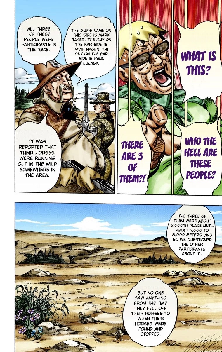 JoJo's Bizarre Adventure Part 7 - Steel Ball Run (Official Colored) Chapter 12 page 33 - Chapter 12: First Stage Disqualified From Victory