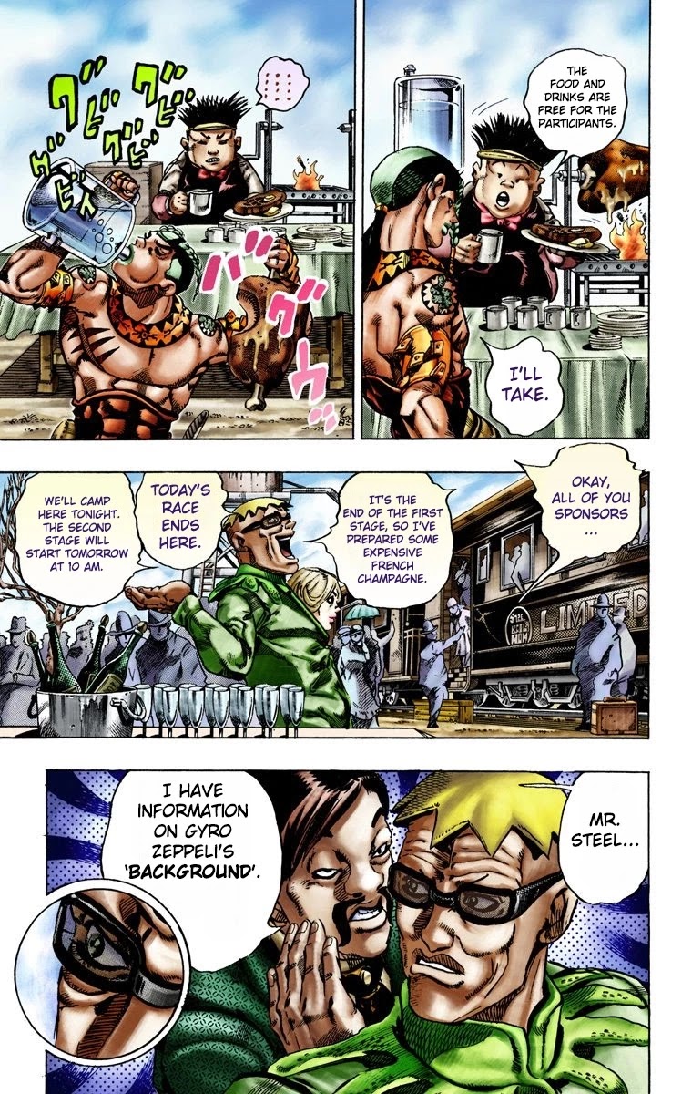 JoJo's Bizarre Adventure Part 7 - Steel Ball Run (Official Colored) Chapter 12 page 8 - Chapter 12: First Stage Disqualified From Victory