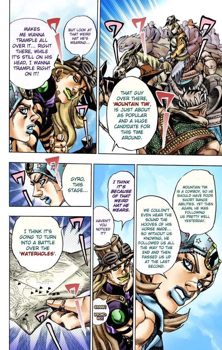 JoJo's Bizarre Adventure Part 7 - Steel Ball Run (Official Colored) Chapter 13 page 19 - Chapter 13: The Sheriff's Request to Mountain Tim