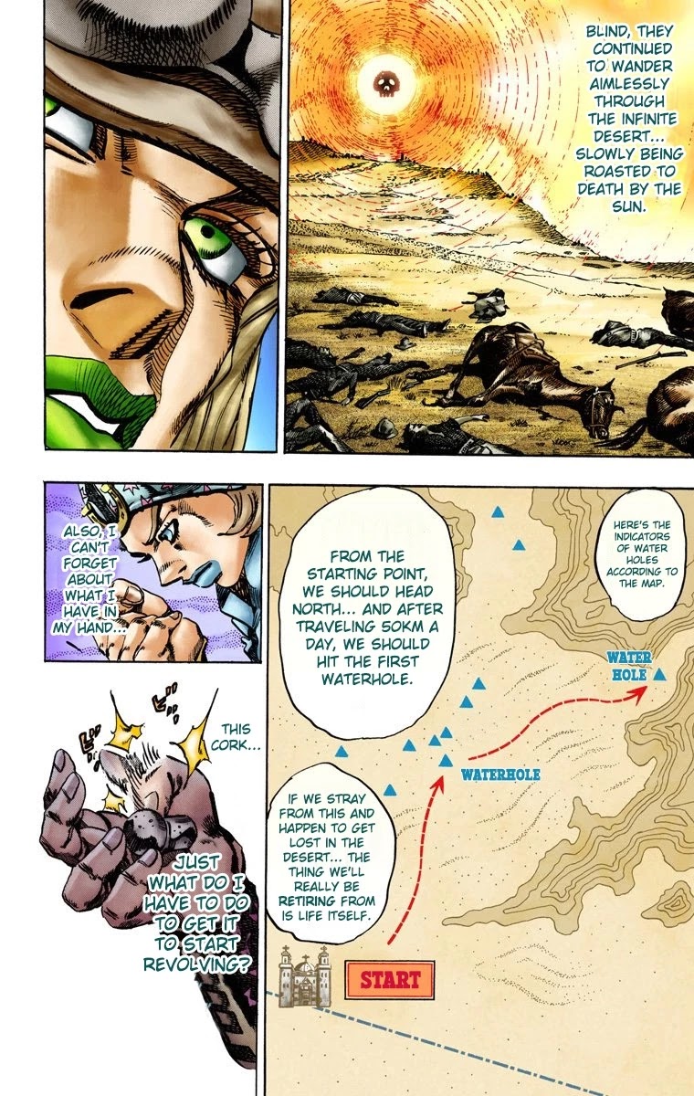 JoJo's Bizarre Adventure Part 7 - Steel Ball Run (Official Colored) Chapter 13 page 21 - Chapter 13: The Sheriff's Request to Mountain Tim