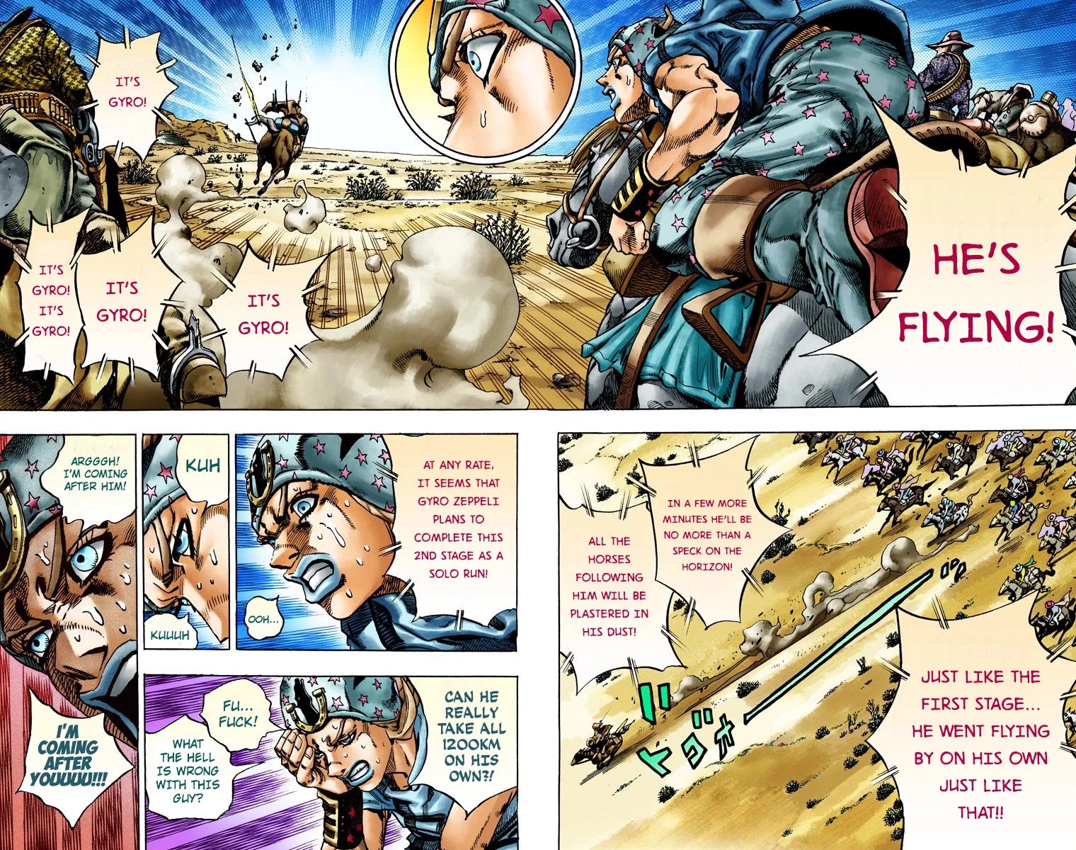 JoJo's Bizarre Adventure Part 7 - Steel Ball Run (Official Colored) Chapter 13 page 24 - Chapter 13: The Sheriff's Request to Mountain Tim