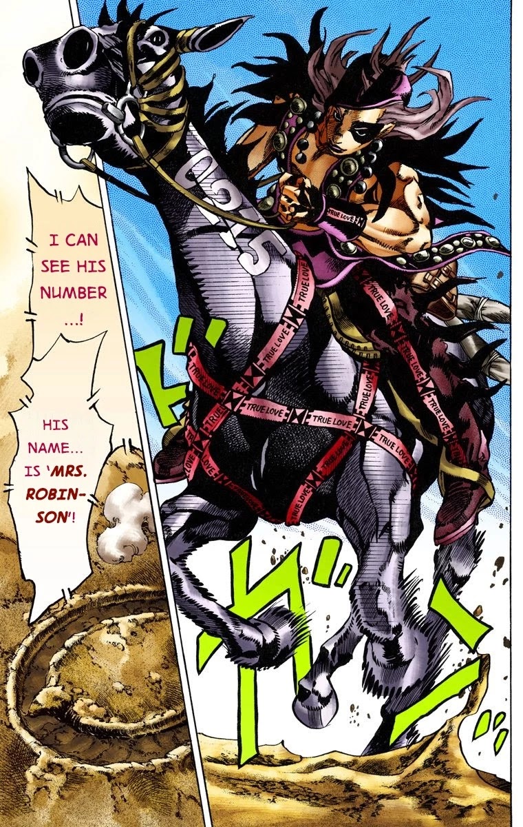 JoJo's Bizarre Adventure Part 7 - Steel Ball Run (Official Colored) Chapter 13 page 28 - Chapter 13: The Sheriff's Request to Mountain Tim