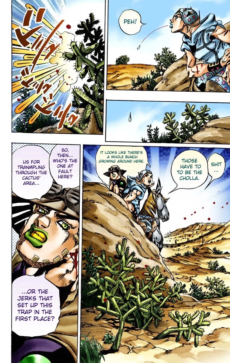 JoJo's Bizarre Adventure Part 7 - Steel Ball Run (Official Colored) Chapter 14 page 13 - Chapter 14: Across the Arizona Desert- Continuing Along the Shortest Route