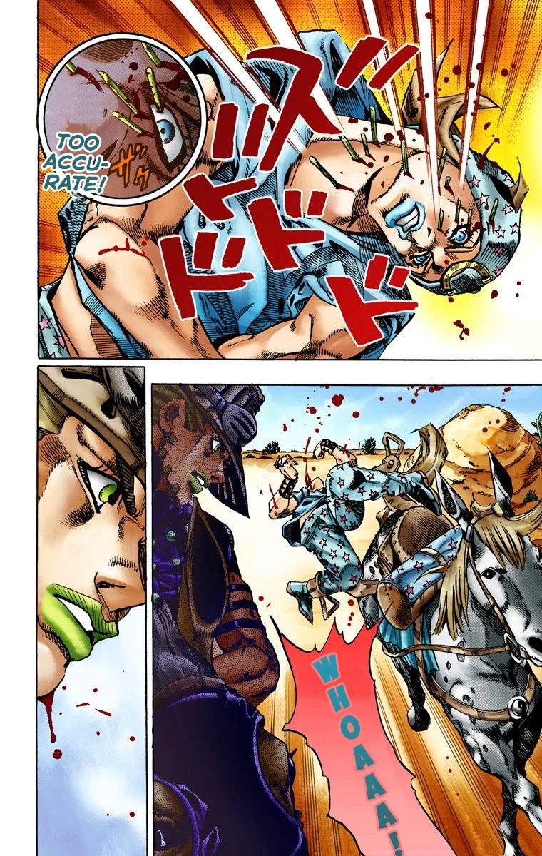 JoJo's Bizarre Adventure Part 7 - Steel Ball Run (Official Colored) Chapter 14 page 16 - Chapter 14: Across the Arizona Desert- Continuing Along the Shortest Route