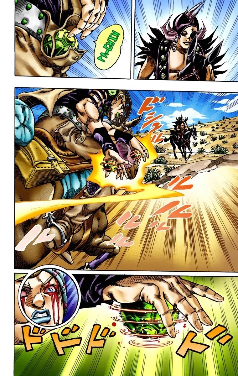 JoJo's Bizarre Adventure Part 7 - Steel Ball Run (Official Colored) Chapter 14 page 22 - Chapter 14: Across the Arizona Desert- Continuing Along the Shortest Route
