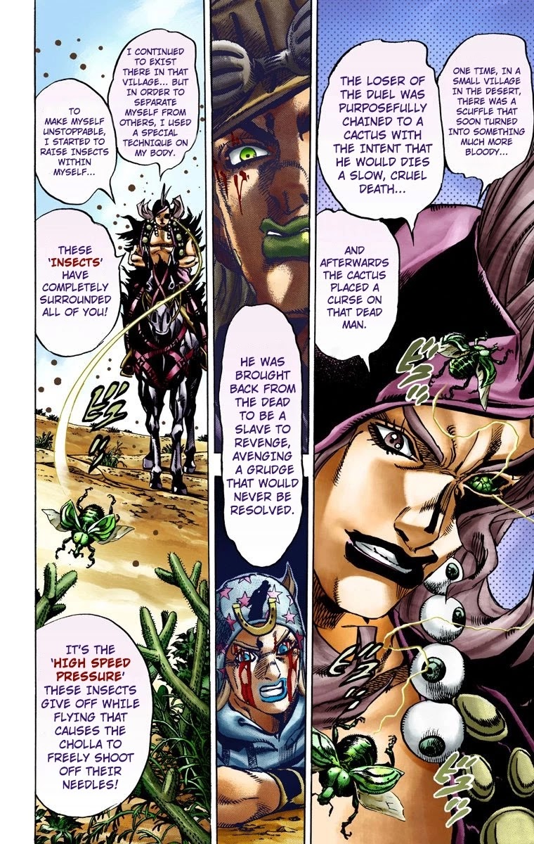 JoJo's Bizarre Adventure Part 7 - Steel Ball Run (Official Colored) Chapter 14 page 25 - Chapter 14: Across the Arizona Desert- Continuing Along the Shortest Route