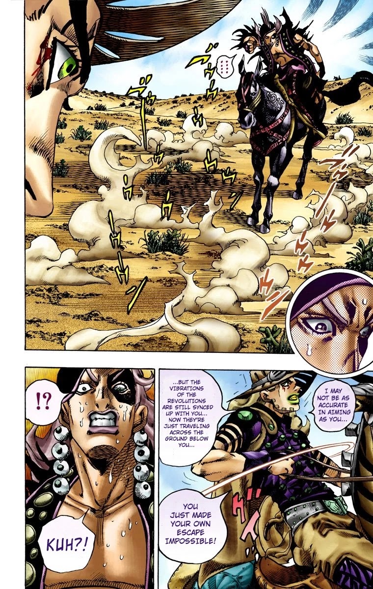 JoJo's Bizarre Adventure Part 7 - Steel Ball Run (Official Colored) Chapter 14 page 27 - Chapter 14: Across the Arizona Desert- Continuing Along the Shortest Route