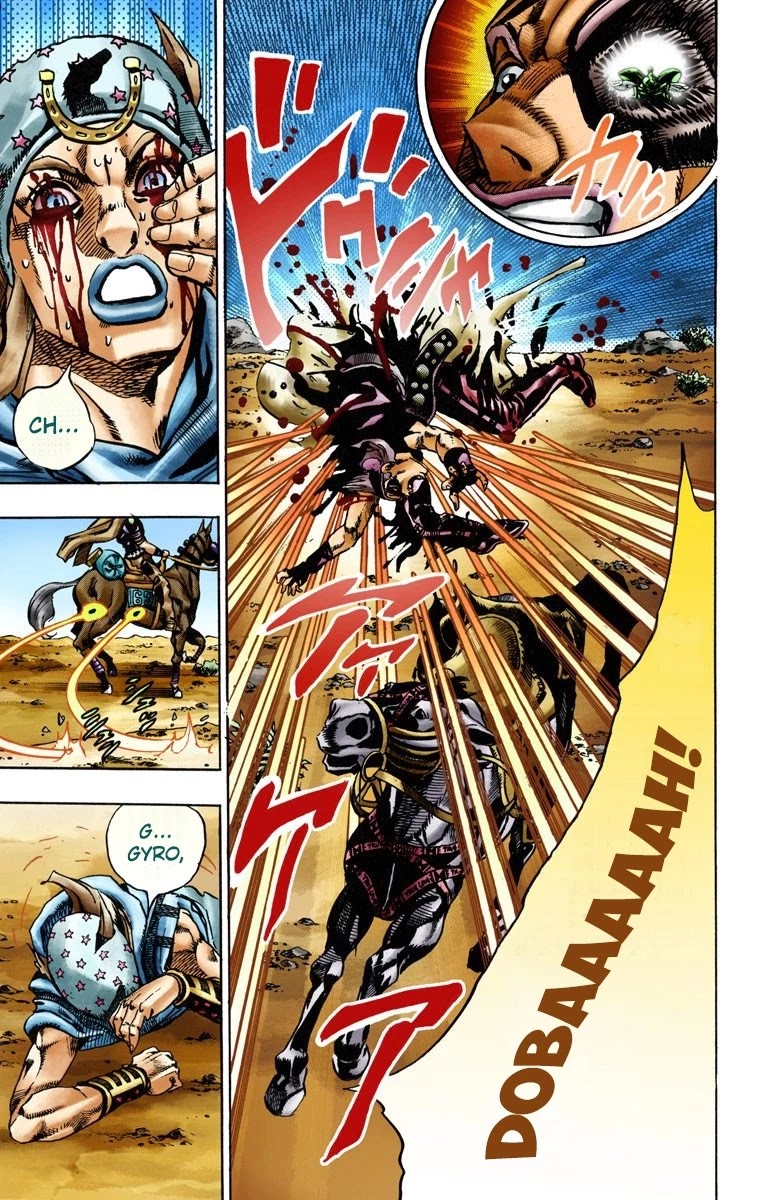 JoJo's Bizarre Adventure Part 7 - Steel Ball Run (Official Colored) Chapter 14 page 28 - Chapter 14: Across the Arizona Desert- Continuing Along the Shortest Route