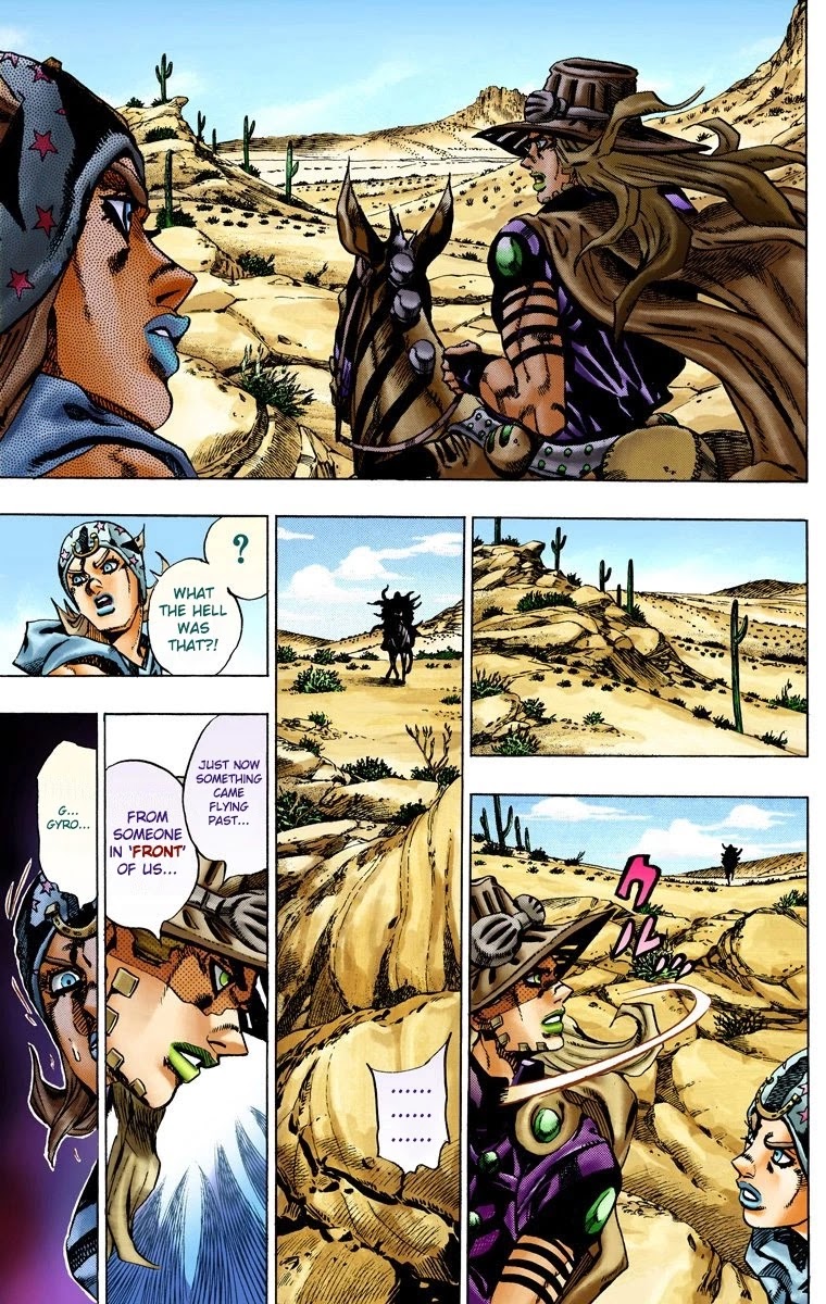 JoJo's Bizarre Adventure Part 7 - Steel Ball Run (Official Colored) Chapter 14 page 6 - Chapter 14: Across the Arizona Desert- Continuing Along the Shortest Route