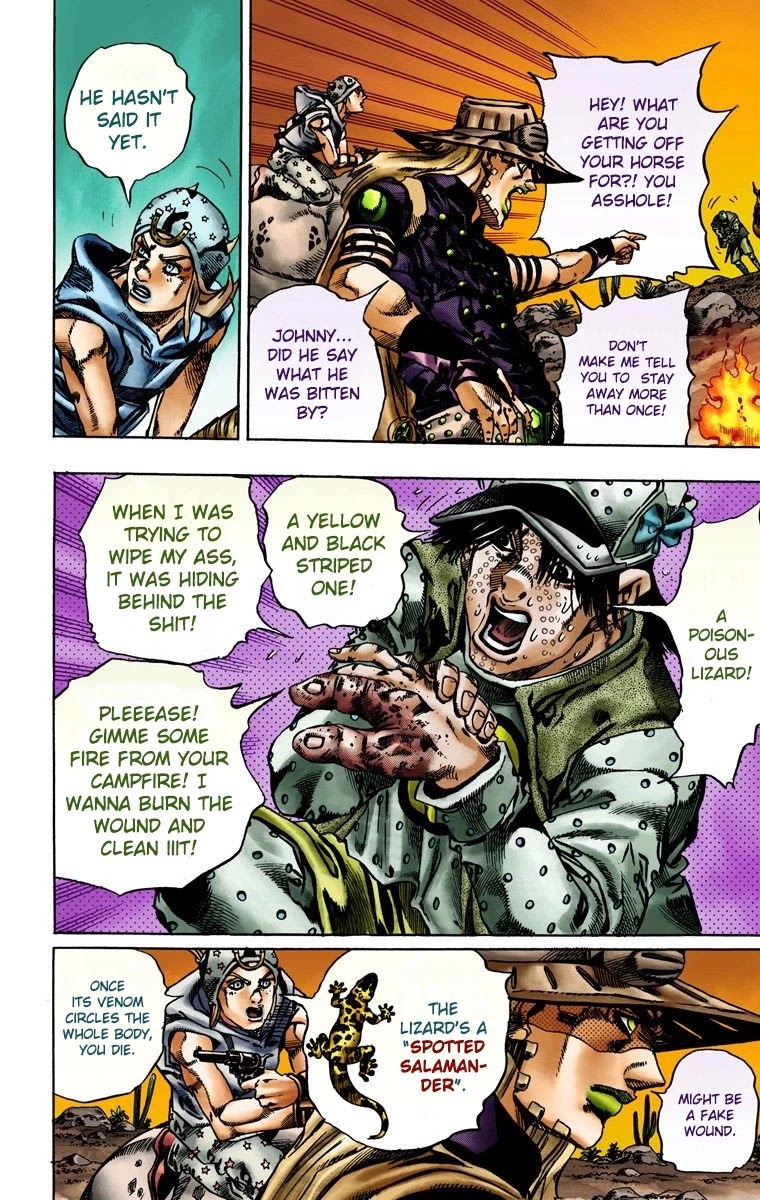 JoJo's Bizarre Adventure Part 7 - Steel Ball Run (Official Colored) Chapter 15 page 17 - Chapter 15: The Desert Born Outlaws Part 1
