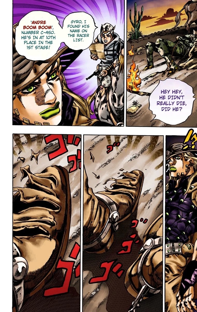 JoJo's Bizarre Adventure Part 7 - Steel Ball Run (Official Colored) Chapter 15 page 24 - Chapter 15: The Desert Born Outlaws Part 1