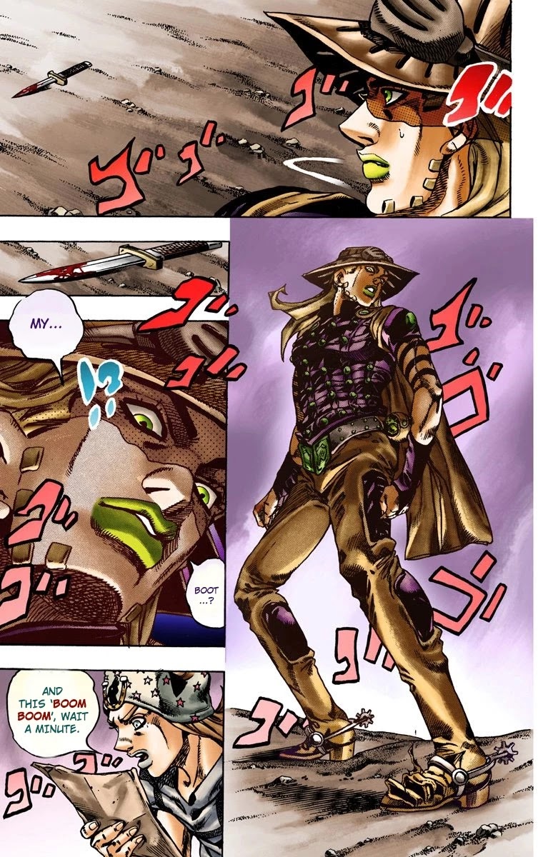 JoJo's Bizarre Adventure Part 7 - Steel Ball Run (Official Colored) Chapter 15 page 25 - Chapter 15: The Desert Born Outlaws Part 1