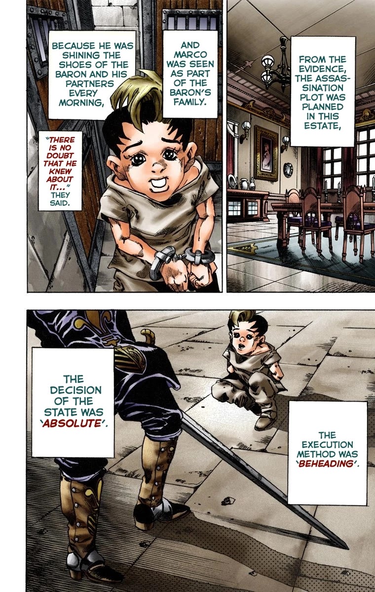 JoJo's Bizarre Adventure Part 7 - Steel Ball Run (Official Colored) Chapter 15 page 5 - Chapter 15: The Desert Born Outlaws Part 1