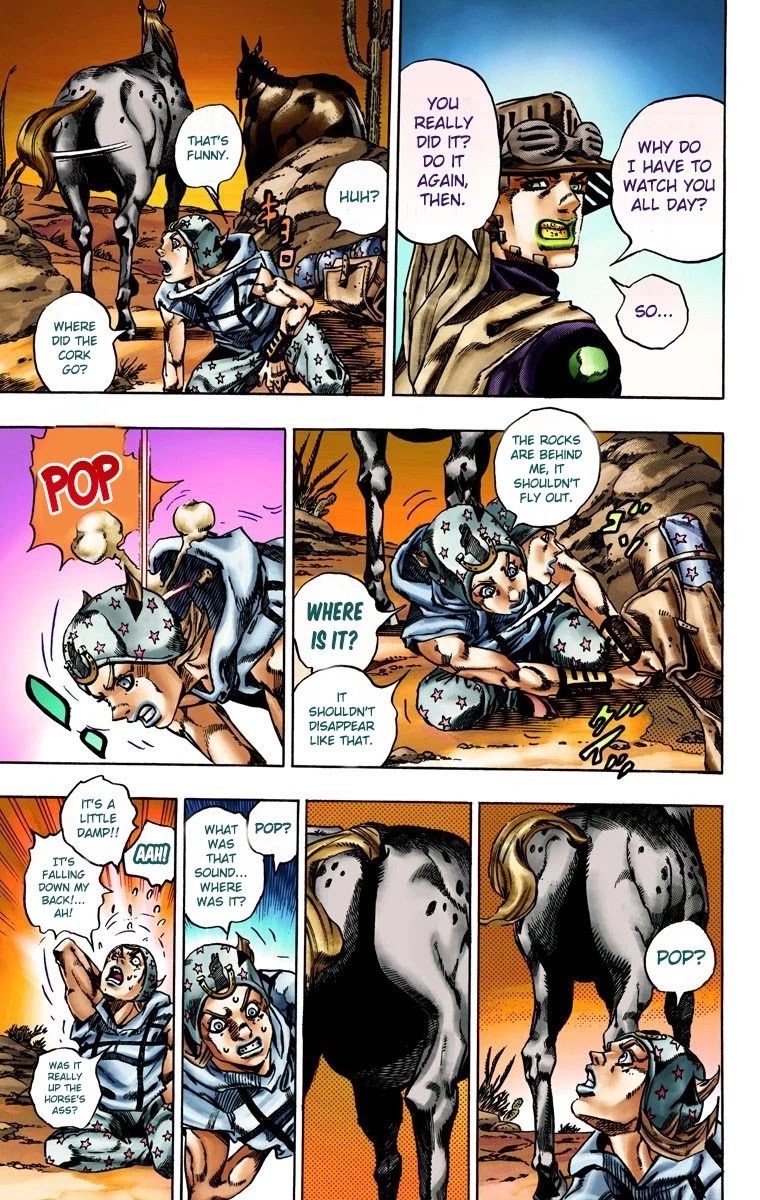 JoJo's Bizarre Adventure Part 7 - Steel Ball Run (Official Colored) Chapter 15 page 8 - Chapter 15: The Desert Born Outlaws Part 1