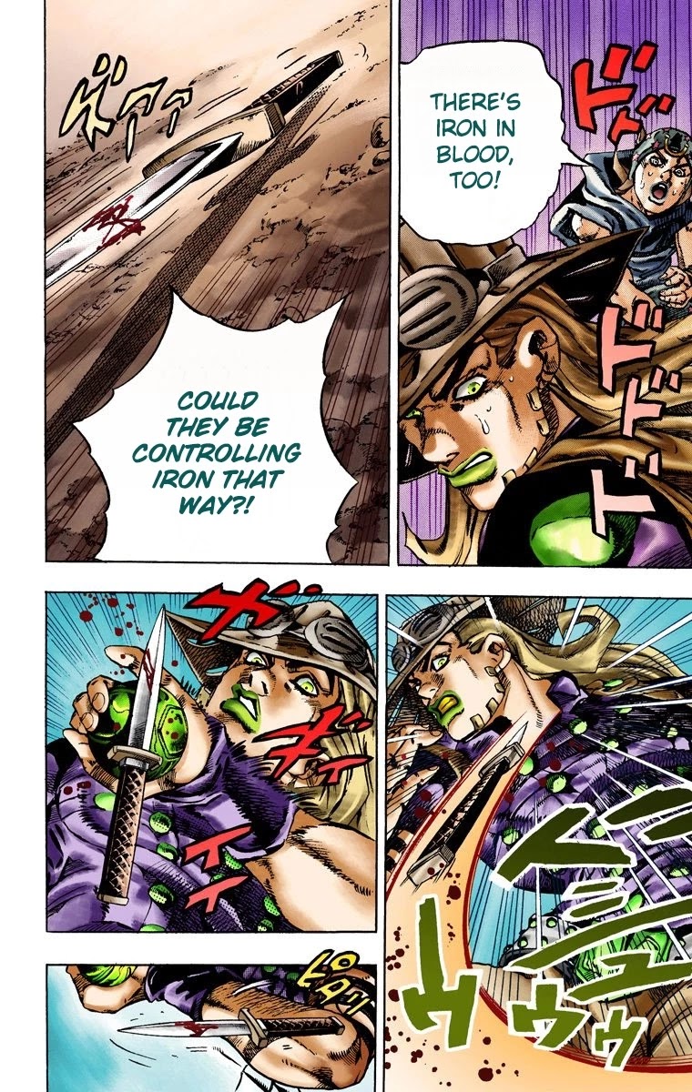 JoJo's Bizarre Adventure Part 7 - Steel Ball Run (Official Colored) Chapter 16 page 11 - Chapter 16: The Desert Born Outlaws Part 2