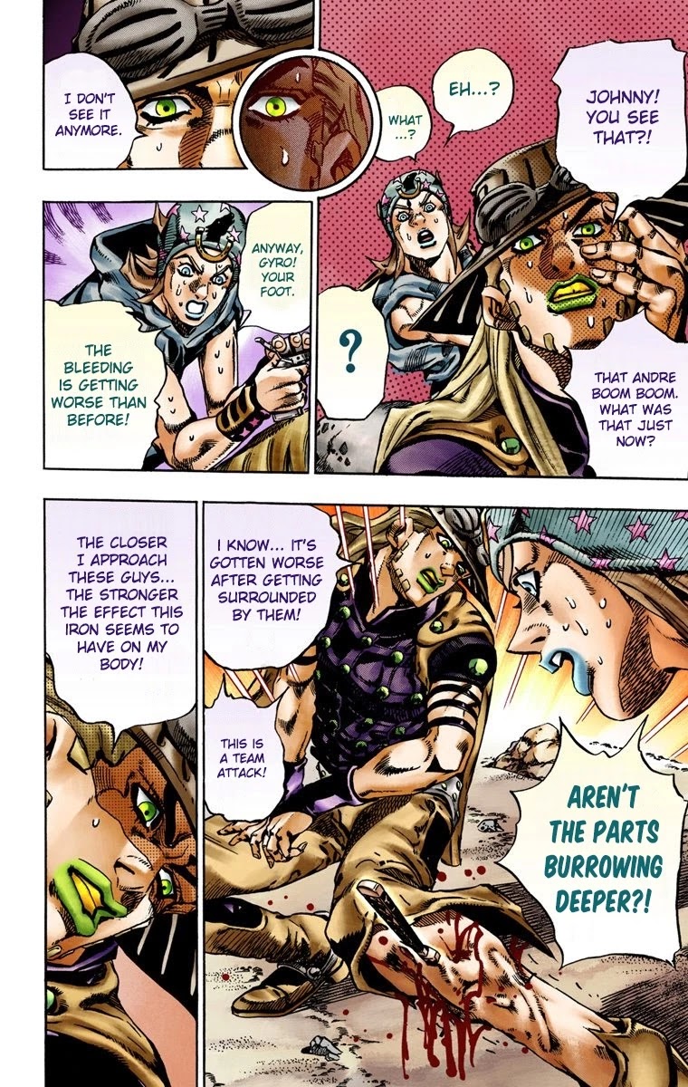 JoJo's Bizarre Adventure Part 7 - Steel Ball Run (Official Colored) Chapter 16 page 18 - Chapter 16: The Desert Born Outlaws Part 2