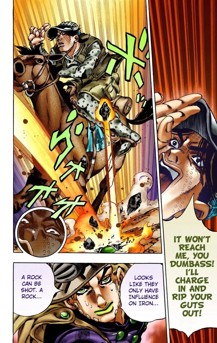 JoJo's Bizarre Adventure Part 7 - Steel Ball Run (Official Colored) Chapter 16 page 25 - Chapter 16: The Desert Born Outlaws Part 2