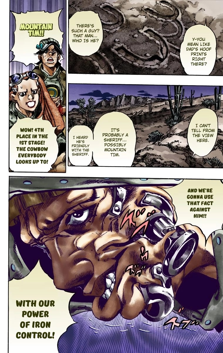 JoJo's Bizarre Adventure Part 7 - Steel Ball Run (Official Colored) Chapter 17 page 10 - Chapter 17: The Desert Born Outlaws Part 3