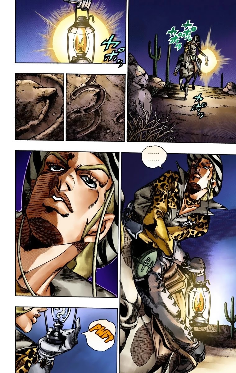 JoJo's Bizarre Adventure Part 7 - Steel Ball Run (Official Colored) Chapter 17 page 13 - Chapter 17: The Desert Born Outlaws Part 3