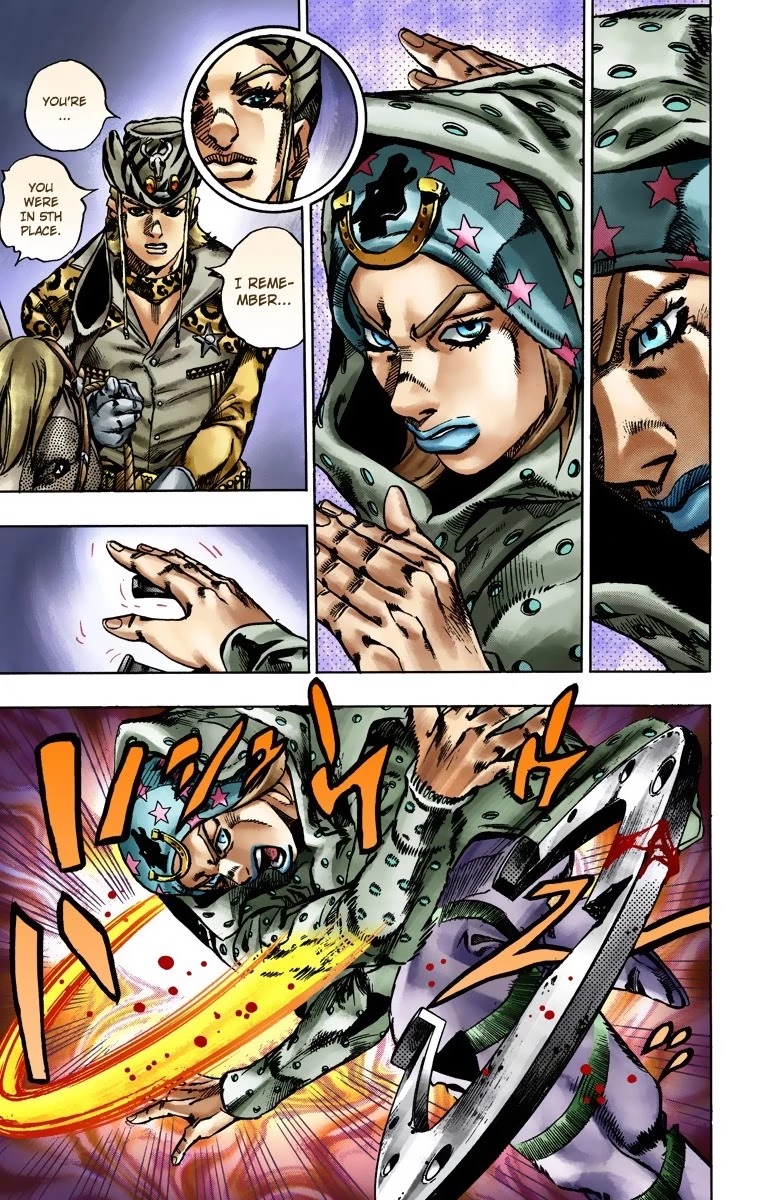 JoJo's Bizarre Adventure Part 7 - Steel Ball Run (Official Colored) Chapter 17 page 16 - Chapter 17: The Desert Born Outlaws Part 3
