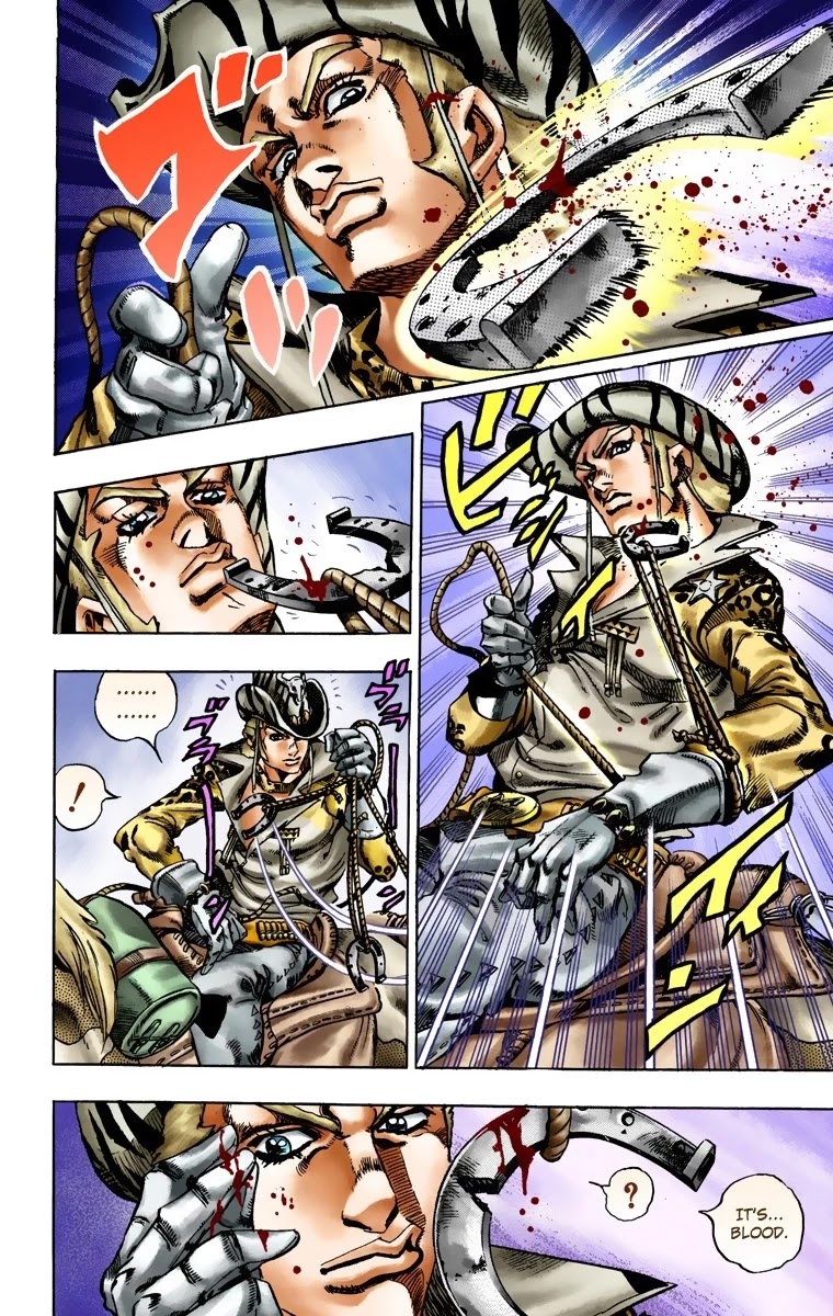 JoJo's Bizarre Adventure Part 7 - Steel Ball Run (Official Colored) Chapter 17 page 17 - Chapter 17: The Desert Born Outlaws Part 3