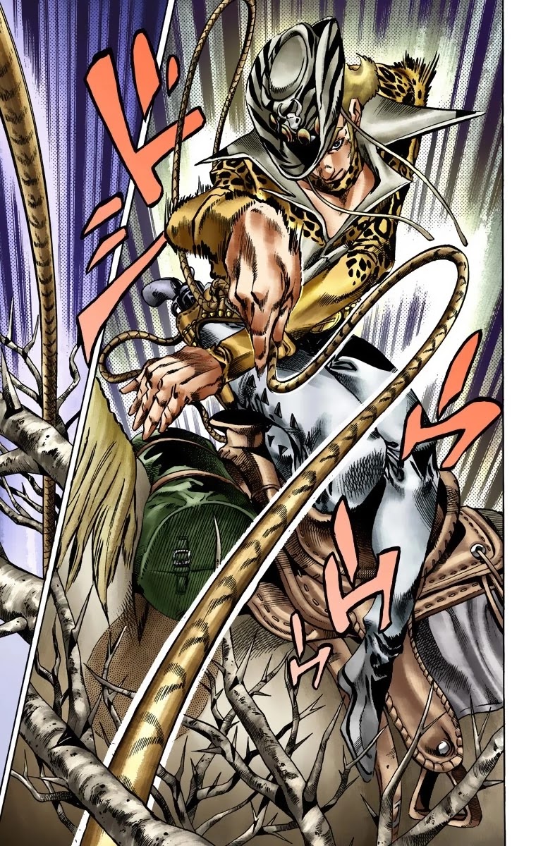 JoJo's Bizarre Adventure Part 7 - Steel Ball Run (Official Colored) Chapter 17 page 20 - Chapter 17: The Desert Born Outlaws Part 3