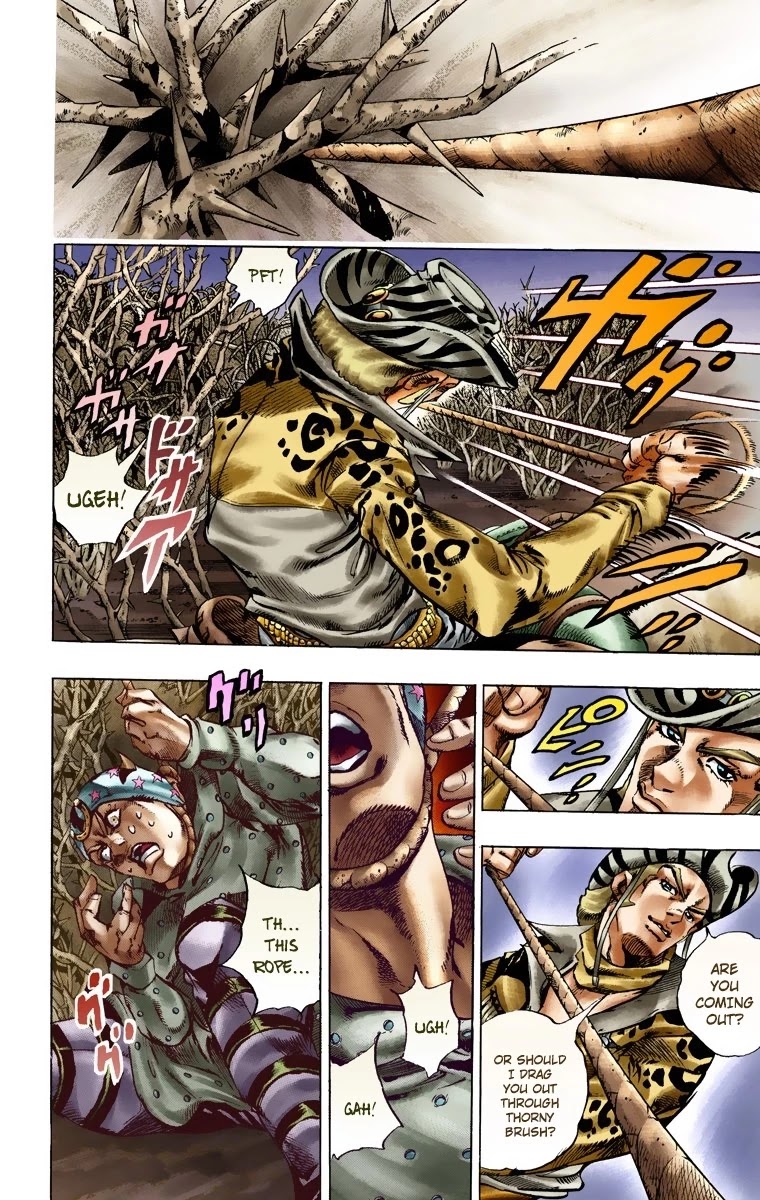 JoJo's Bizarre Adventure Part 7 - Steel Ball Run (Official Colored) Chapter 17 page 21 - Chapter 17: The Desert Born Outlaws Part 3