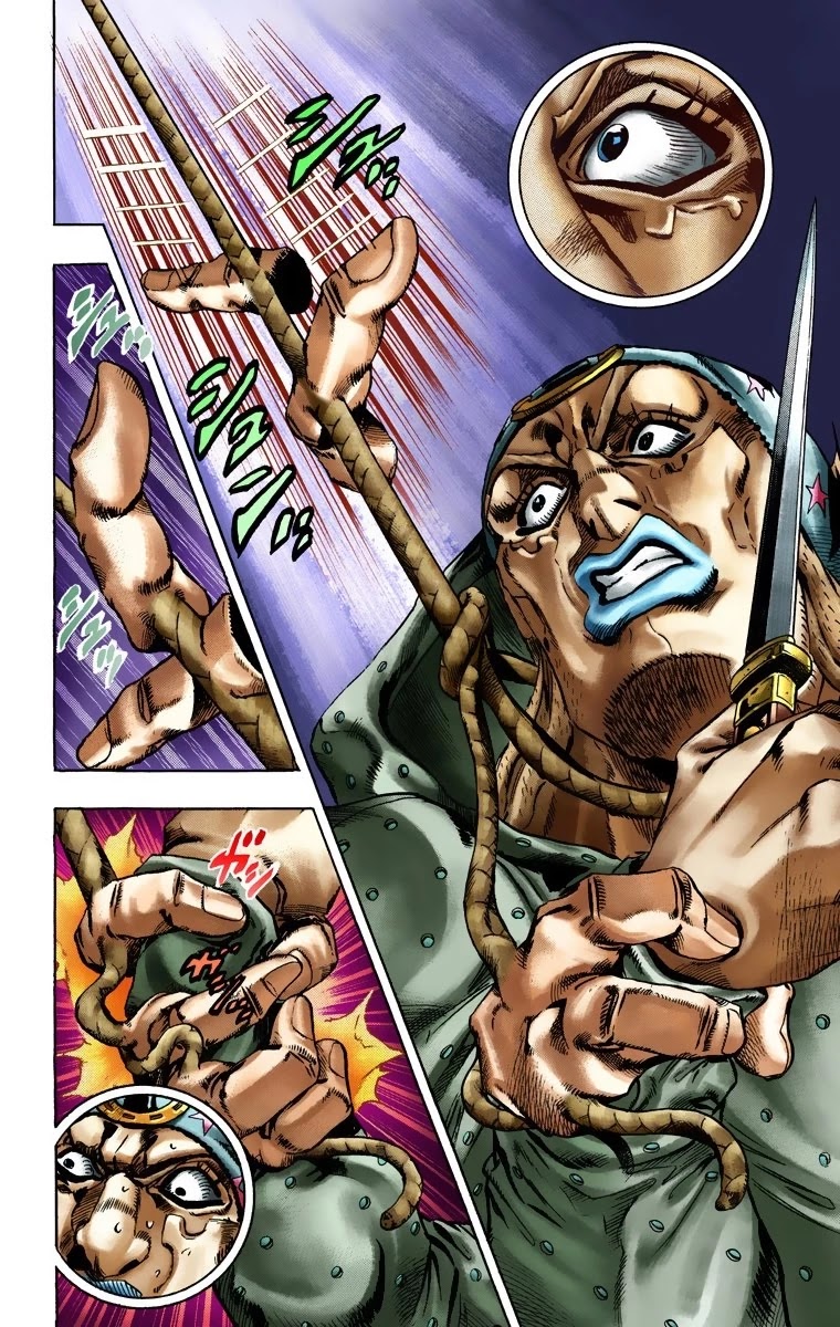 JoJo's Bizarre Adventure Part 7 - Steel Ball Run (Official Colored) Chapter 17 page 23 - Chapter 17: The Desert Born Outlaws Part 3