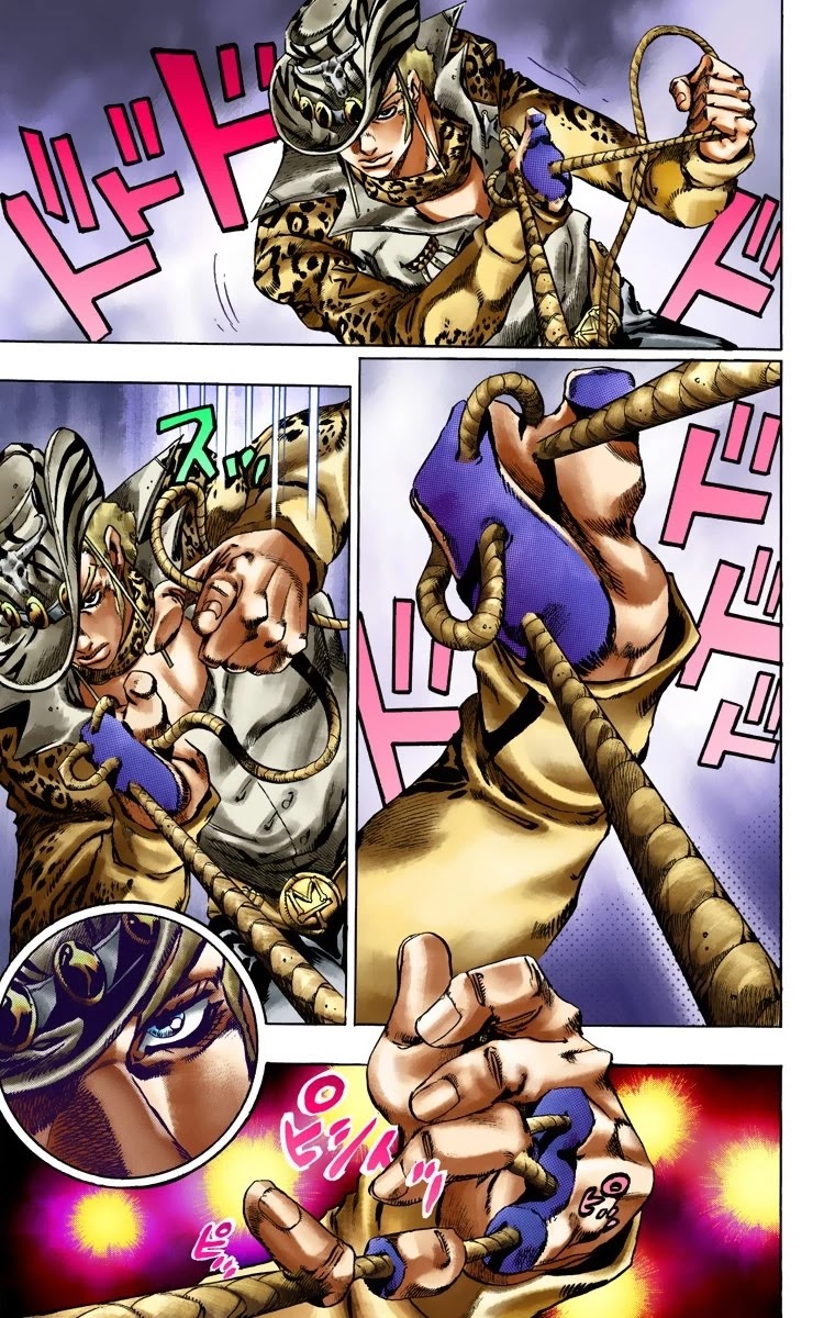 JoJo's Bizarre Adventure Part 7 - Steel Ball Run (Official Colored) Chapter 17 page 24 - Chapter 17: The Desert Born Outlaws Part 3