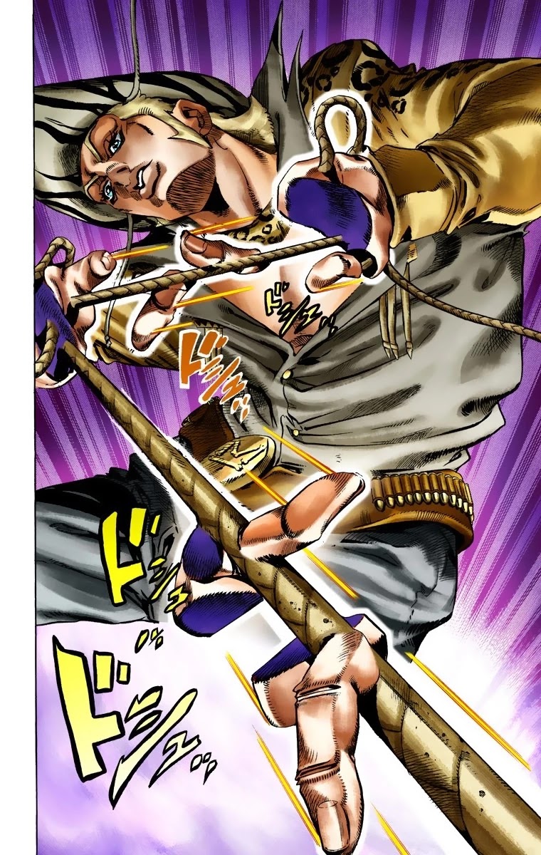 JoJo's Bizarre Adventure Part 7 - Steel Ball Run (Official Colored) Chapter 17 page 25 - Chapter 17: The Desert Born Outlaws Part 3