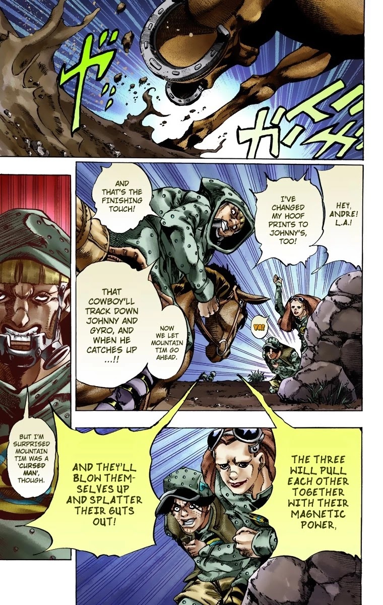 JoJo's Bizarre Adventure Part 7 - Steel Ball Run (Official Colored) Chapter 17 page 30 - Chapter 17: The Desert Born Outlaws Part 3