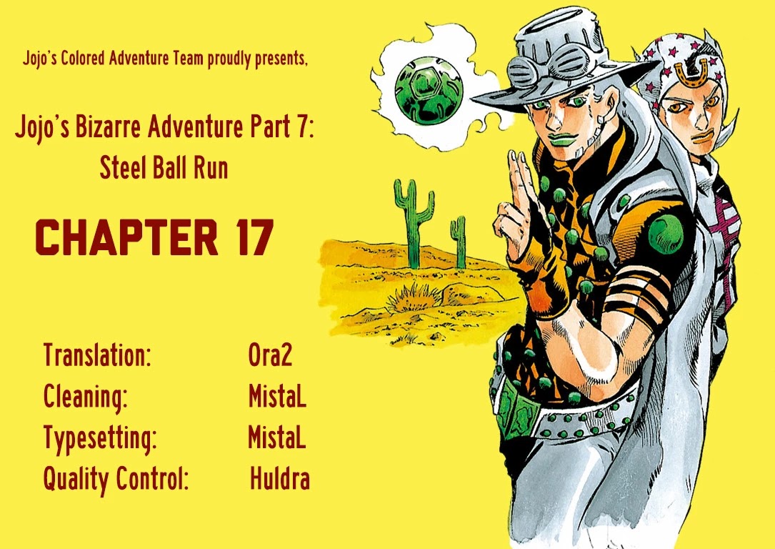 JoJo's Bizarre Adventure Part 7 - Steel Ball Run (Official Colored) Chapter 17 page 33 - Chapter 17: The Desert Born Outlaws Part 3