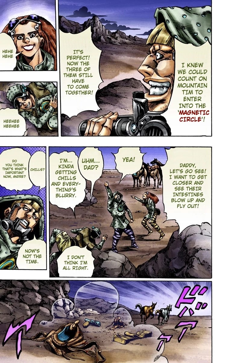 JoJo's Bizarre Adventure Part 7 - Steel Ball Run (Official Colored) Chapter 18 page 12 - Chapter 18: The Devil's Palm Part 1