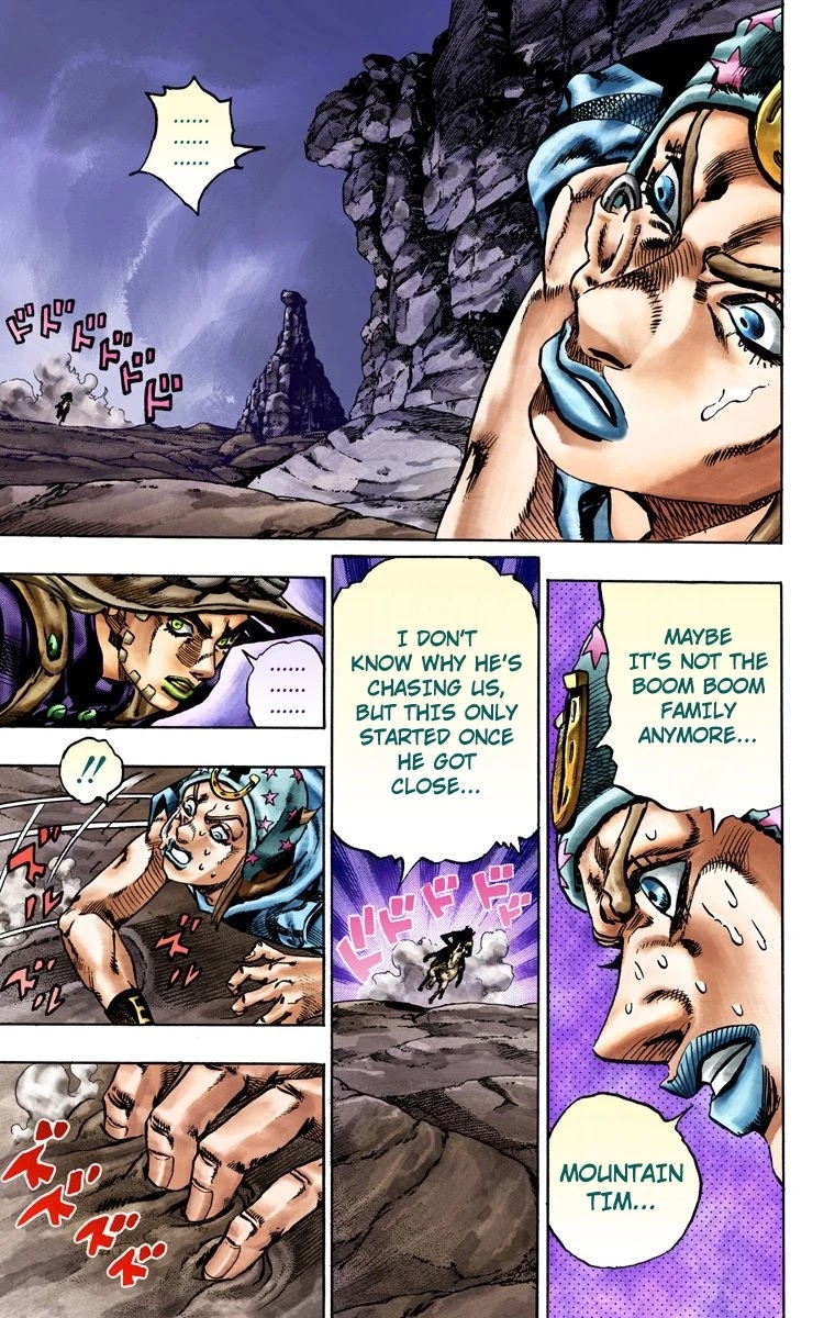 JoJo's Bizarre Adventure Part 7 - Steel Ball Run (Official Colored) Chapter 18 page 14 - Chapter 18: The Devil's Palm Part 1