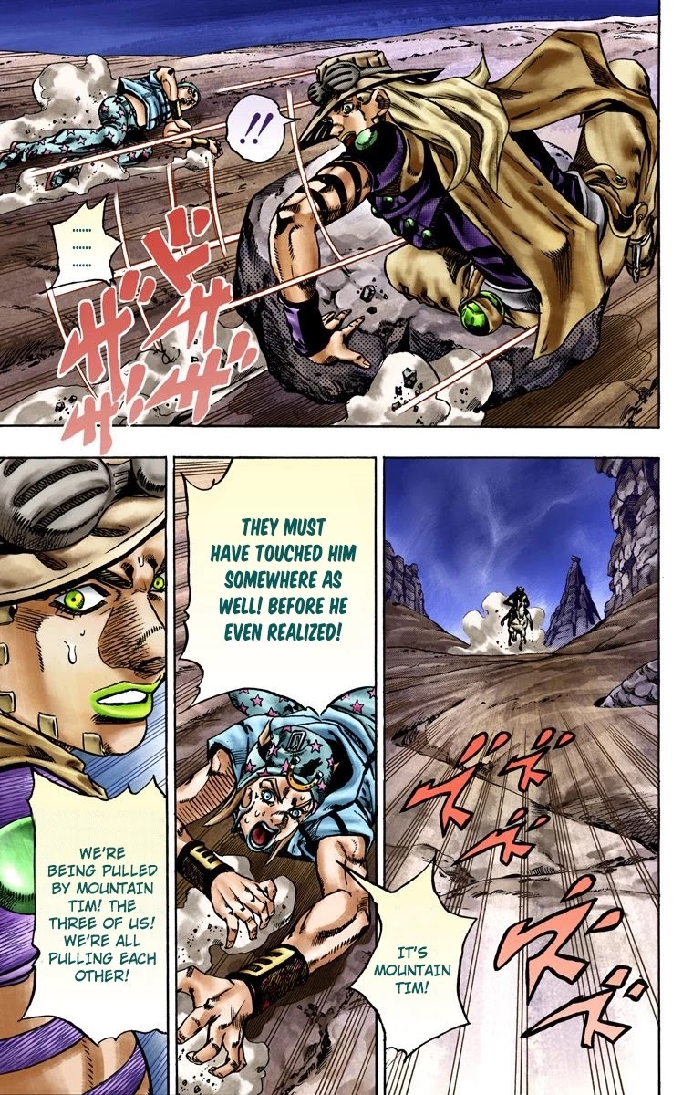 JoJo's Bizarre Adventure Part 7 - Steel Ball Run (Official Colored) Chapter 18 page 16 - Chapter 18: The Devil's Palm Part 1