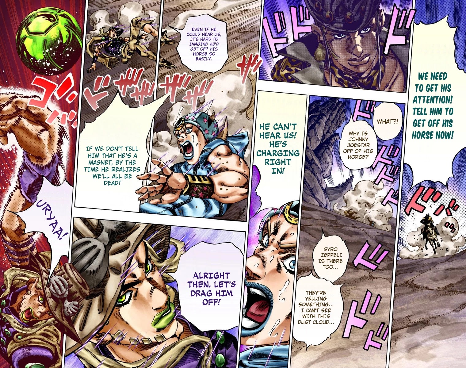 JoJo's Bizarre Adventure Part 7 - Steel Ball Run (Official Colored) Chapter 18 page 18 - Chapter 18: The Devil's Palm Part 1