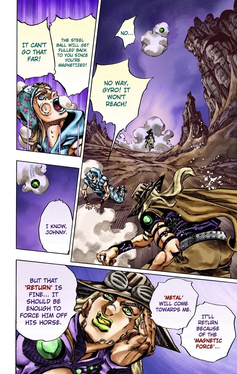 JoJo's Bizarre Adventure Part 7 - Steel Ball Run (Official Colored) Chapter 18 page 19 - Chapter 18: The Devil's Palm Part 1