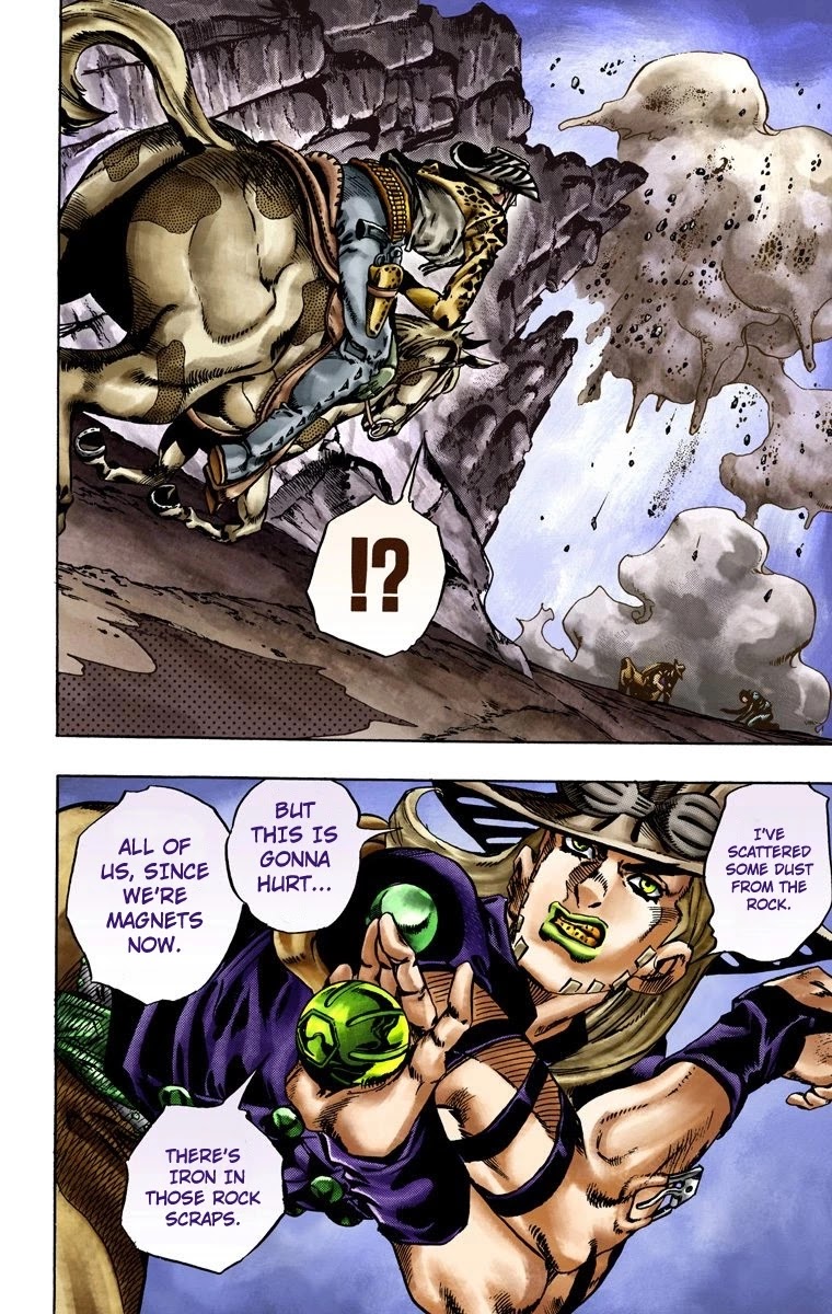 JoJo's Bizarre Adventure Part 7 - Steel Ball Run (Official Colored) Chapter 18 page 21 - Chapter 18: The Devil's Palm Part 1