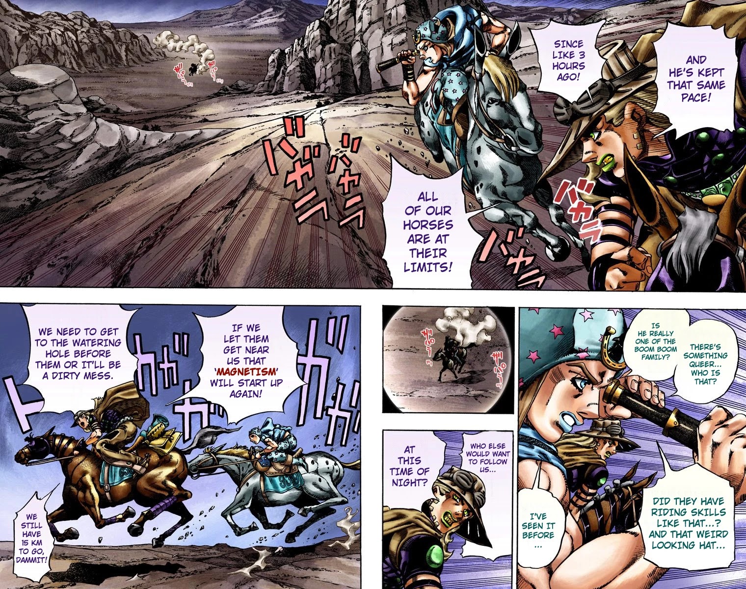 JoJo's Bizarre Adventure Part 7 - Steel Ball Run (Official Colored) Chapter 18 page 4 - Chapter 18: The Devil's Palm Part 1