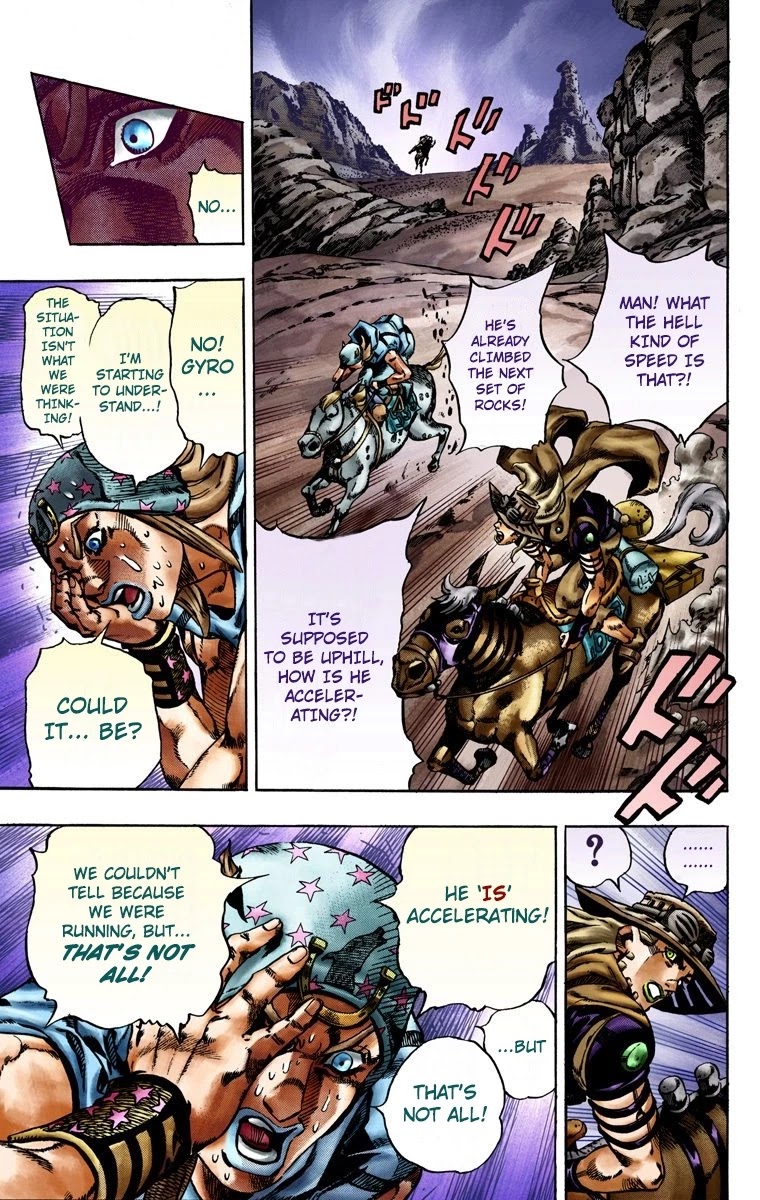 JoJo's Bizarre Adventure Part 7 - Steel Ball Run (Official Colored) Chapter 18 page 8 - Chapter 18: The Devil's Palm Part 1