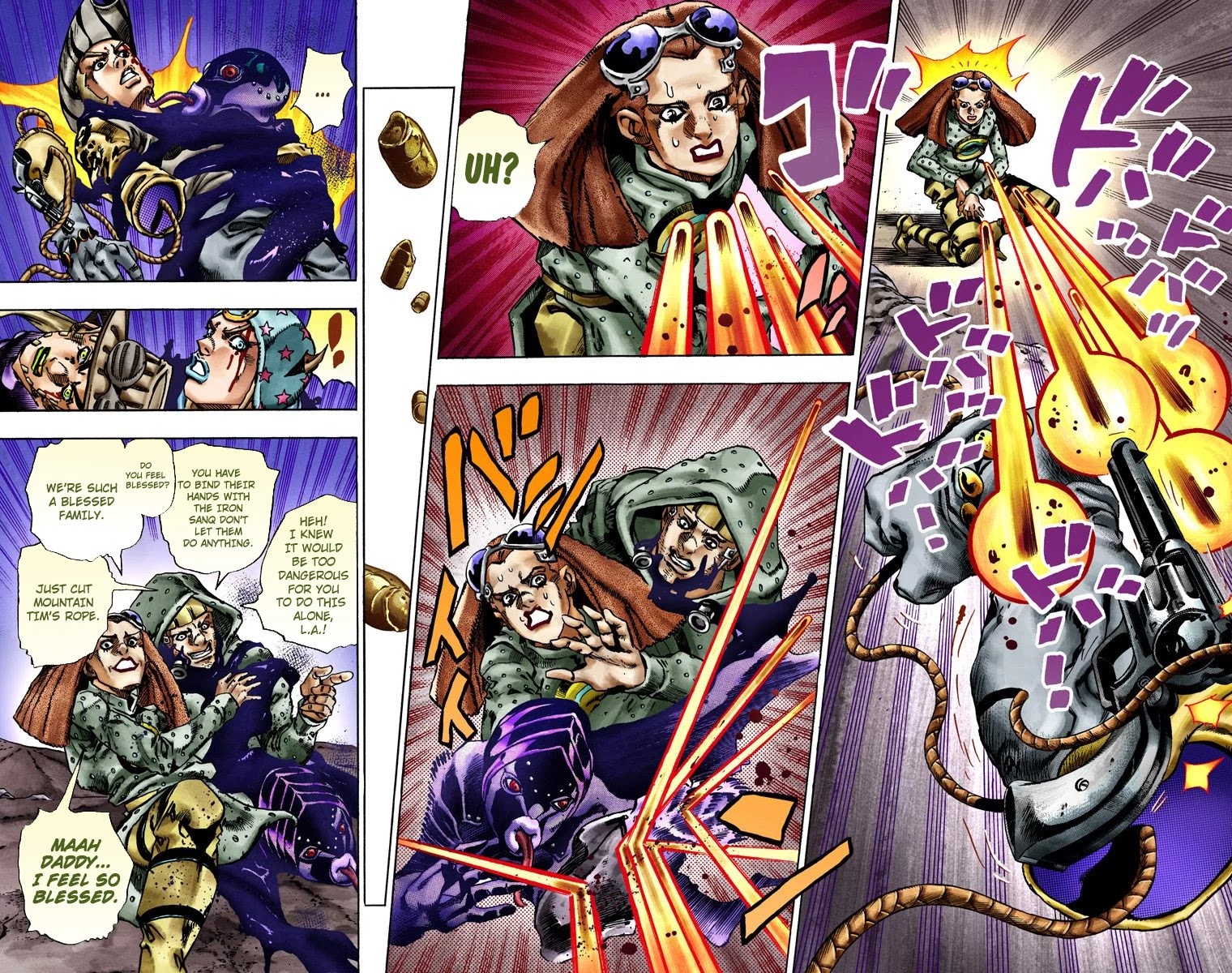 JoJo's Bizarre Adventure Part 7 - Steel Ball Run (Official Colored) Chapter 19 page 14 - Chapter 19: The Devil's Palm Part 2