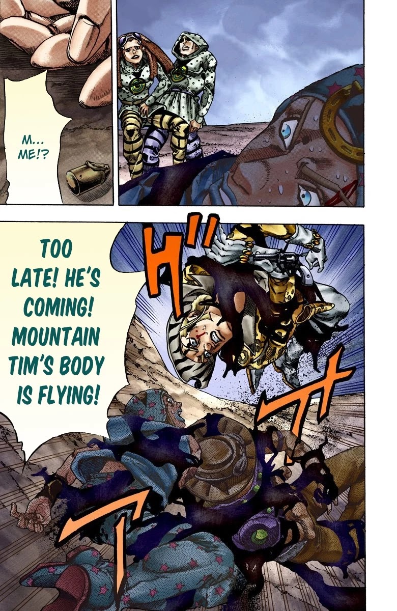 JoJo's Bizarre Adventure Part 7 - Steel Ball Run (Official Colored) Chapter 19 page 18 - Chapter 19: The Devil's Palm Part 2