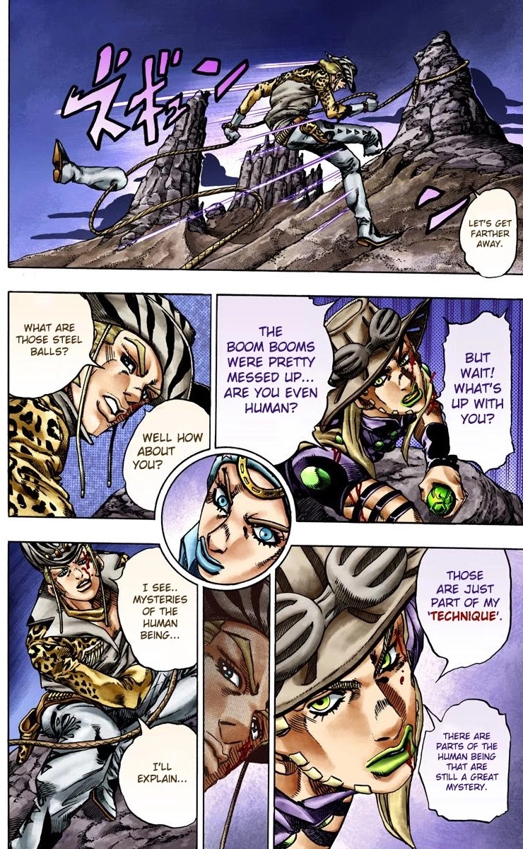 JoJo's Bizarre Adventure Part 7 - Steel Ball Run (Official Colored) Chapter 19 page 3 - Chapter 19: The Devil's Palm Part 2