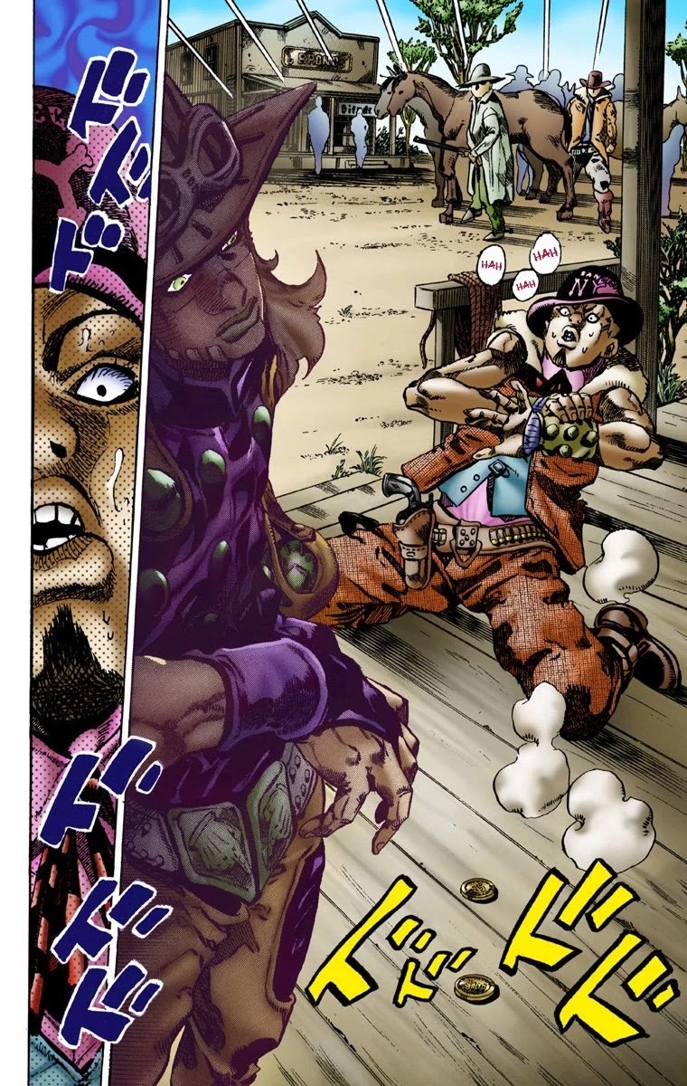 JoJo's Bizarre Adventure Part 7 - Steel Ball Run (Official Colored) Chapter 2 page 10 - Chapter 2: Gyro Zeppeli