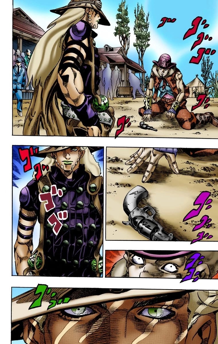 JoJo's Bizarre Adventure Part 7 - Steel Ball Run (Official Colored) Chapter 2 page 18 - Chapter 2: Gyro Zeppeli