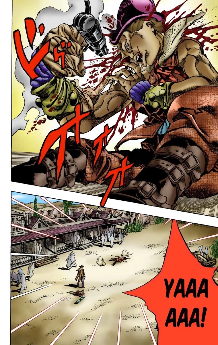 JoJo's Bizarre Adventure Part 7 - Steel Ball Run (Official Colored) Chapter 2 page 25 - Chapter 2: Gyro Zeppeli